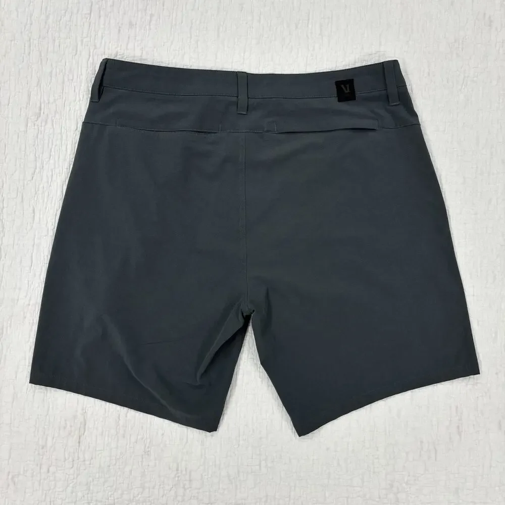 Vuori Aim Short Mens Size 33 Charcoal Gray Performance Chino Shorts V368